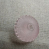 bouton acrylique à queue rose transparent,23 mm, de belle qualité