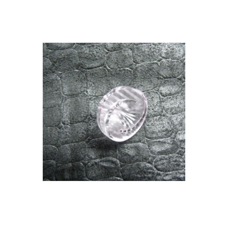 bouton acrylique à queue transparent,19 mm,de belle qualité