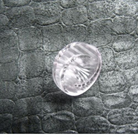 bouton acrylique à queue transparent,19 mm,de belle qualité