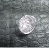 bouton acrylique à queue transparent,19 mm,de belle qualité