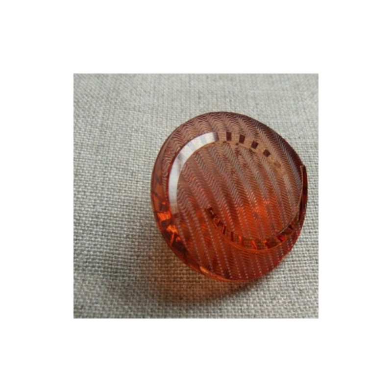 bouton acrylique à queue bordeaux transparent,28 mm,de belle qualité