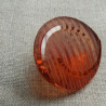bouton acrylique à queue bordeaux transparent,28 mm,de belle qualité