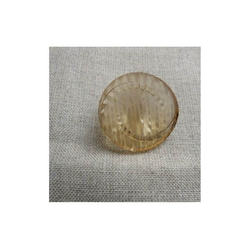 bouton acrylique à queue beige transparent,28 mm,de belle qualité