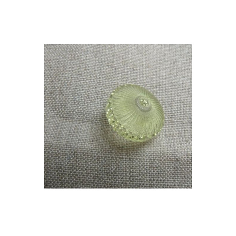 bouton acrylique à queue vert anis ,de belle qualité