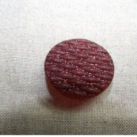 bouton acrylique à queue bordeaux,28 mm,de belle qualité