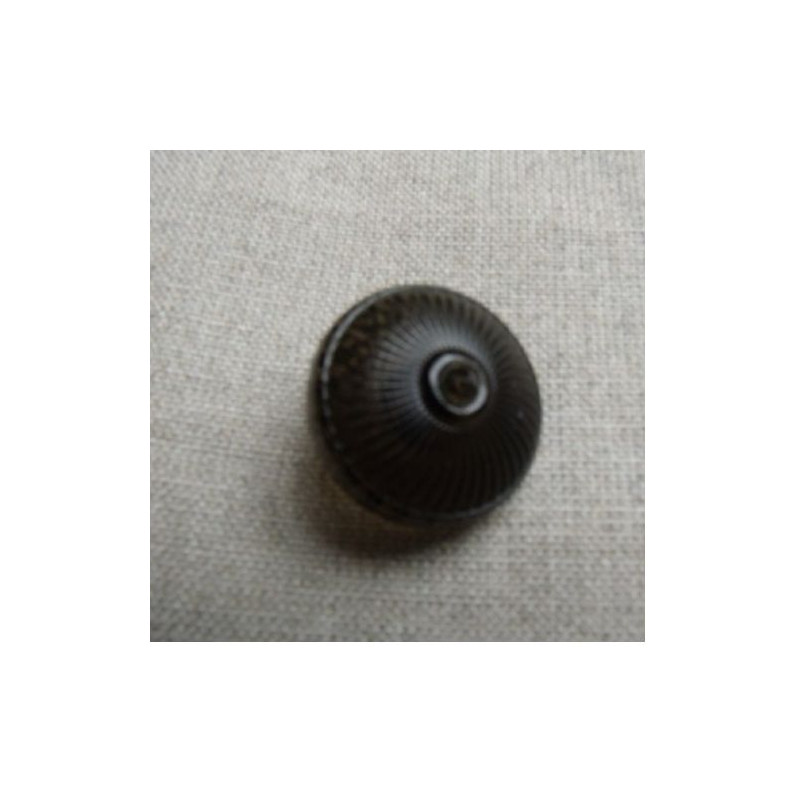 bouton acrylique à queue marron transparent,23 mm,de belle qualité