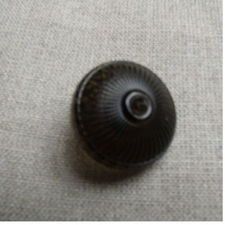 bouton acrylique à queue marron transparent,23 mm,de belle qualité
