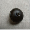 bouton acrylique à queue marron transparent,23 mm,de belle qualité