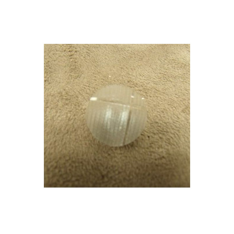 BOUTON ACRYLIQUE A QUEUE TRANSPARENT EFFET ANGLE DROIT ,de belle qualité