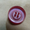 BOUTON POLYESTER ROSE  à 4 trous,26 mm,de belle qualité