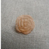 bouton acrylique MOTIF  fleur saumon,17 mm,de belle qualité