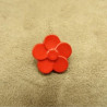 bouton acrylique à queue Motif petite fleur rouge,18 mm,très tendance
