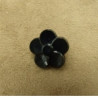 bouton acrylique à queue Motif petite fleur noir ,18 mm,très tendance