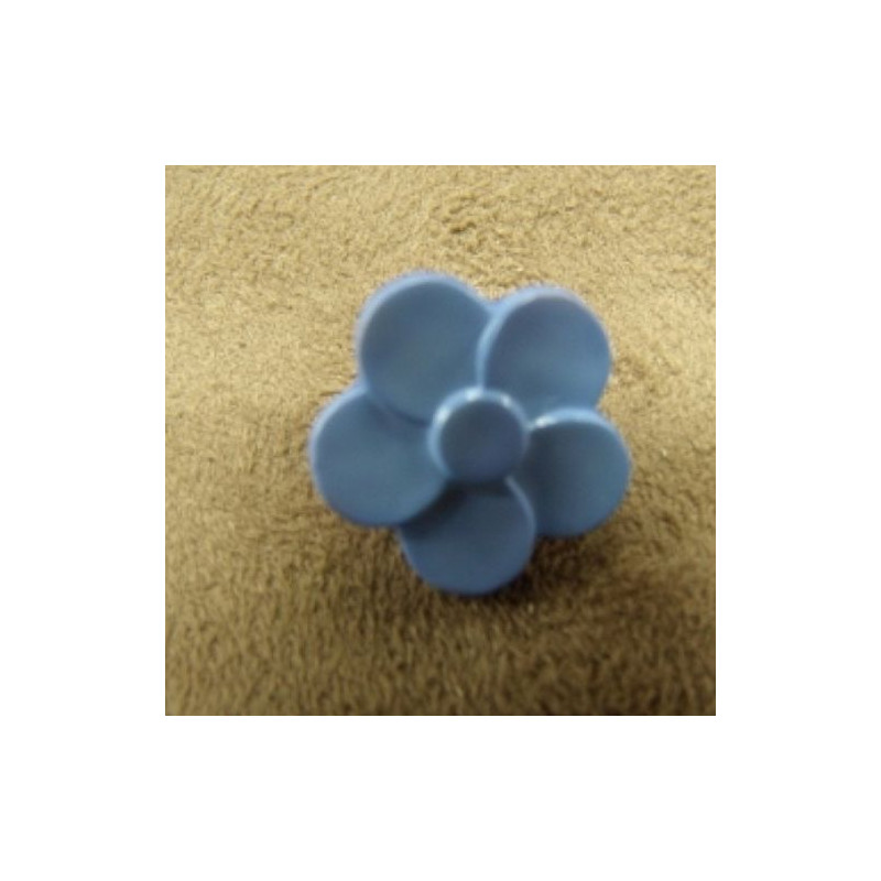 bouton acrylique motif petite fleurs bleu ciel 18 mm,très tendance