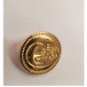 BOUTON militaire ancre marine doré ,22 mm