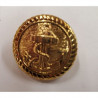 BOUTON militaire ancre marine doré ,26 mm