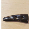 Bouton acrylique à 2 trou marron foncé 48 mm