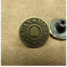 BOUTON JEAN   MORGAN BRONZE,17 mm,  vendu par LOT de 2 pièces