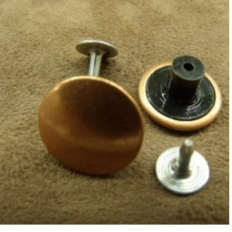 BOUTON JEAN 'S CUIVRE,17 mm,vendu par LOT de 2 pièces