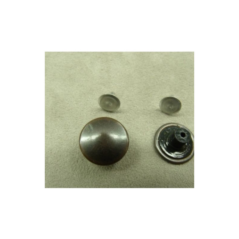 BOUTON JEAN 'S CUIVRE VIEILLIT,17 MM,vendu par LOT de 2 pièces
