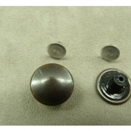 BOUTON JEAN 'S CUIVRE VIEILLIT,17 MM,vendu par LOT de 2 pièces