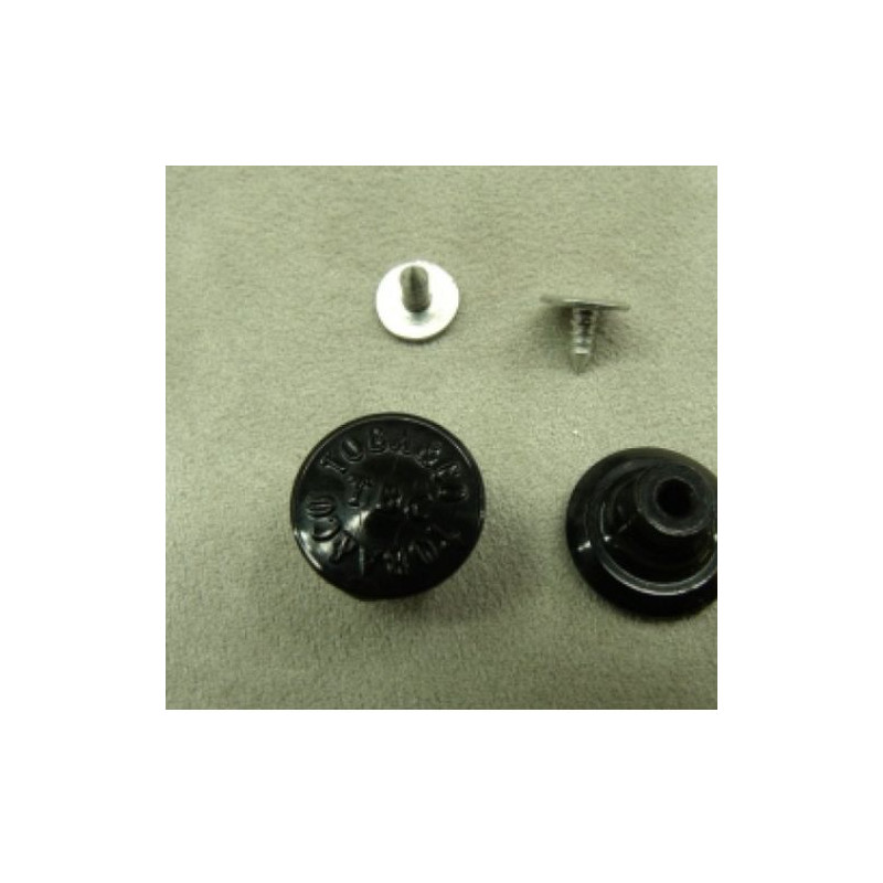 BOUTON JEAN 'S NOIR,17 mm, vendu par LOT de 2 pièces