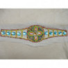 COLS PERLES-Applique ceinture à coudre perles de rocaille et cabochons