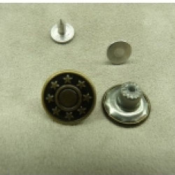 BOUTON JEAN 'S BRONZE,15 mm,vendu par LOT de 2 pièces