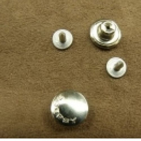 BOUTON JEAN 'S ARGENT.15 mm, vendu par LOT de 2 pièces
