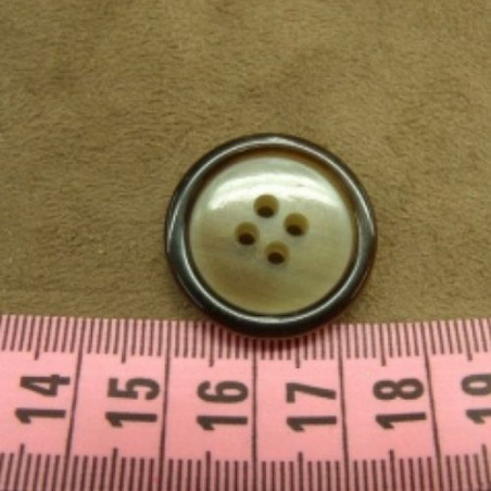 bouton acrylique à 4 trous 25 mm