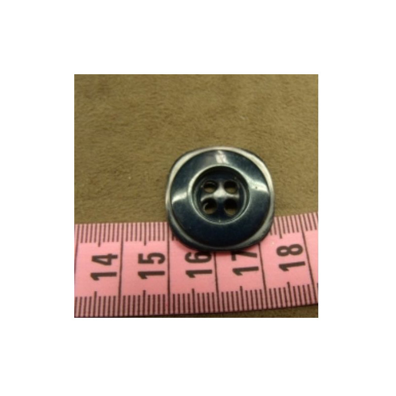 bouton acrylique rond / carrée marine foncé à 4 trous, 24 mm, de belle qualité