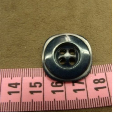 bouton acrylique rond / carrée marine foncé à 4 trous, 24 mm, de belle qualité