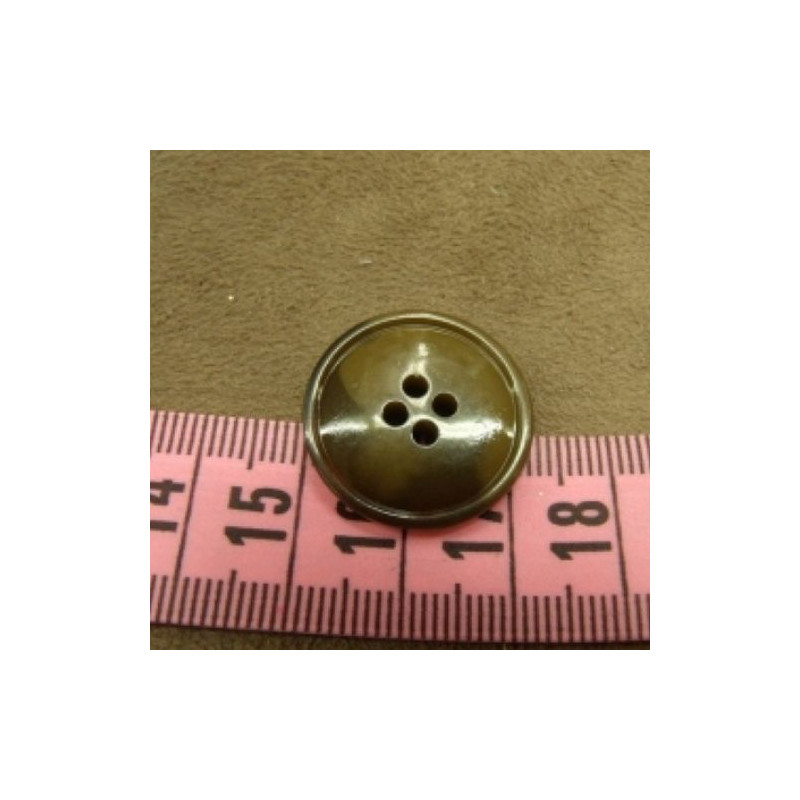 bouton acrylique  à 4 trous 22 mm