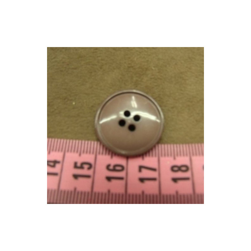 bouton acrylique  à 4 trous 22 mm