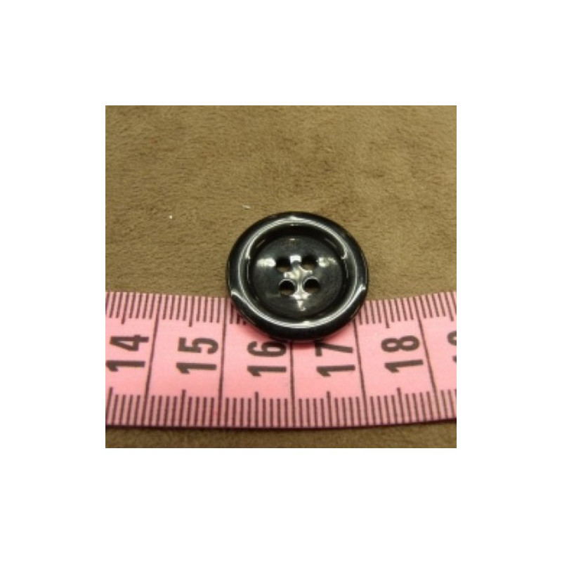 bouton acrylique  à 4 trous 22 mm