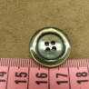 bouton acrylique marron vert, effet nacré, 22 mm, de belle qualité