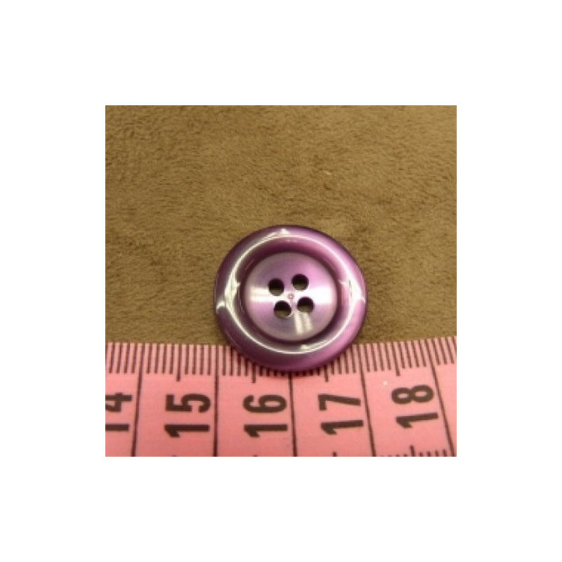 bouton acrylique violet ,effet nacré, 22 mm,de belle qualité