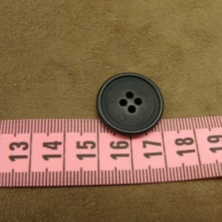 bouton acrylique marine mat à 4 trous, 21 mm,de belle qualité