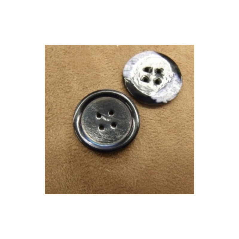 bouton acrylique  à 4 trous 22 mm