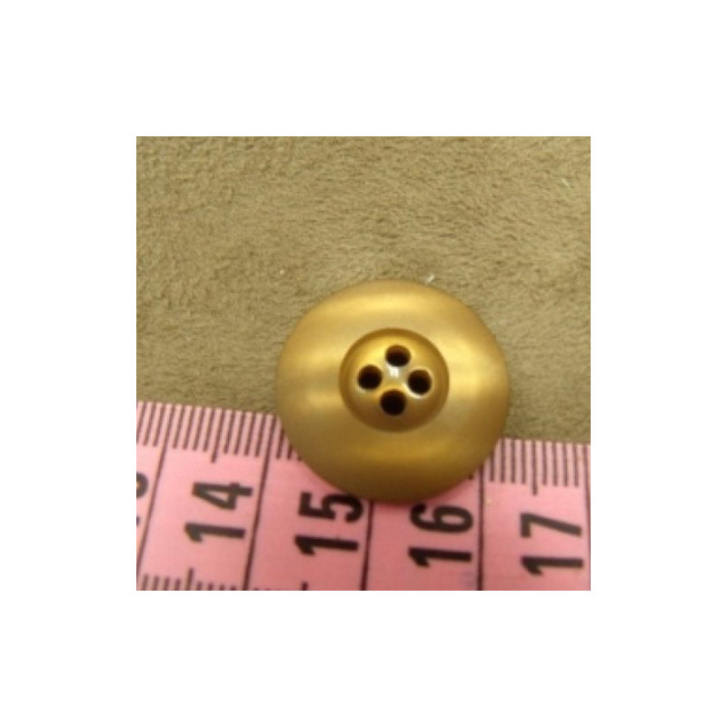 bouton acrylique beige  à 4 trous, 22 mm, de belle qualité