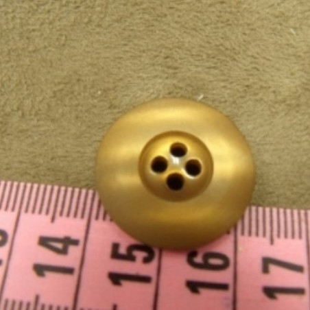 bouton acrylique beige  à 4 trous, 22 mm, de belle qualité