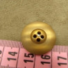 bouton acrylique beige  à 4 trous, 22 mm, de belle qualité