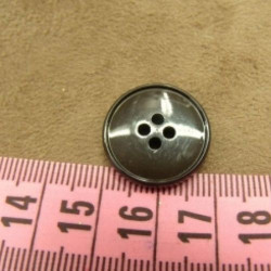 bouton acrylique marron ,19...