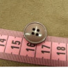 bouton acrylique saumon à 4 trous, 16 mm,de belle qualité