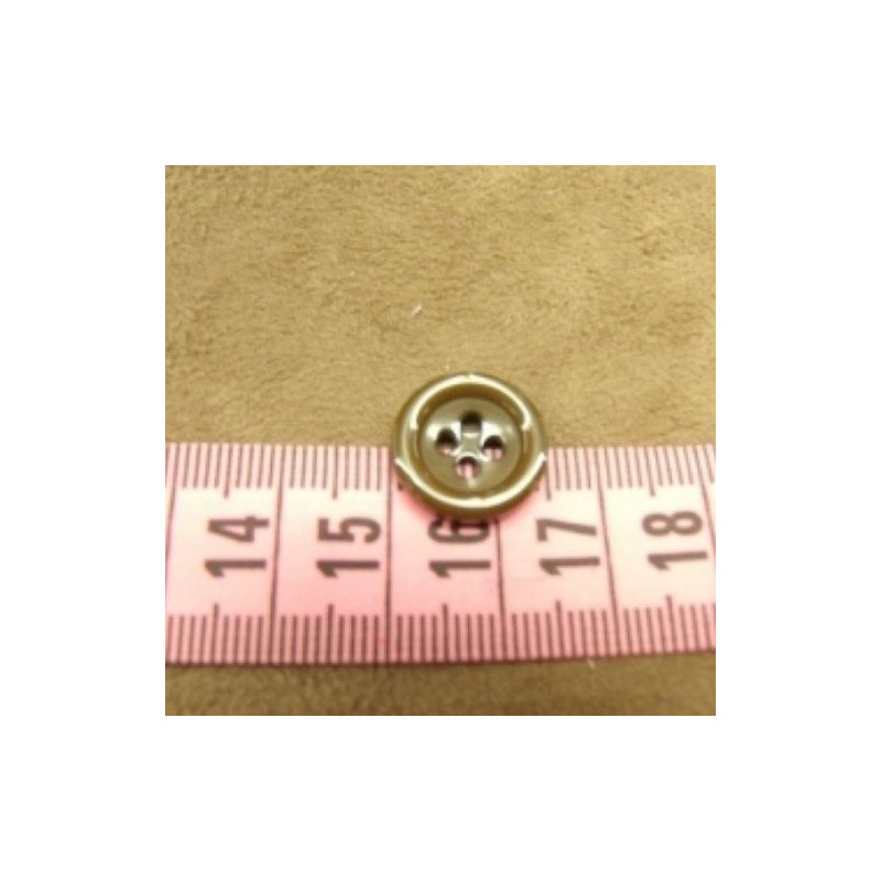 bouton acrylique marron ,15 mm,de belle qualité