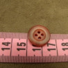 bouton acrylique rose marbré à 4 trous, 15 mm, de belle qualité