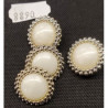 NOUVEAU bouton acrylique argent nacré ,21 mm, soit 1.08€ € l'unité