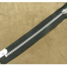 FERMETURE METALIQUE NOIR /MAILLE N°5 ARGENT ,18 cm