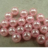 PERLES ACRYLIQUE ROSE - 0,3 cm pour bijoux ou customisation