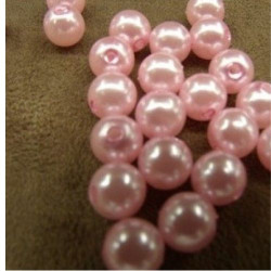 PERLES ACRYLIQUE ROSE - 0,3 cm pour bijoux ou customisation